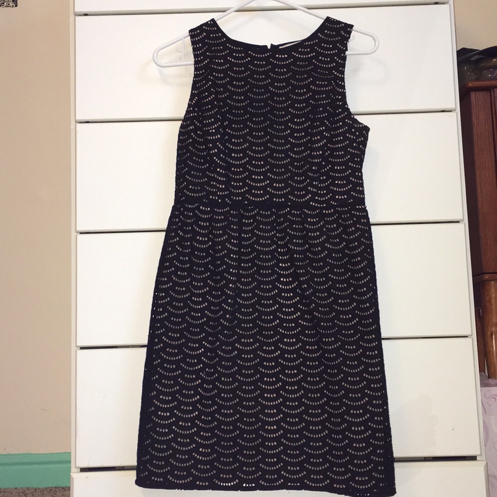 LOFT 4p black dress